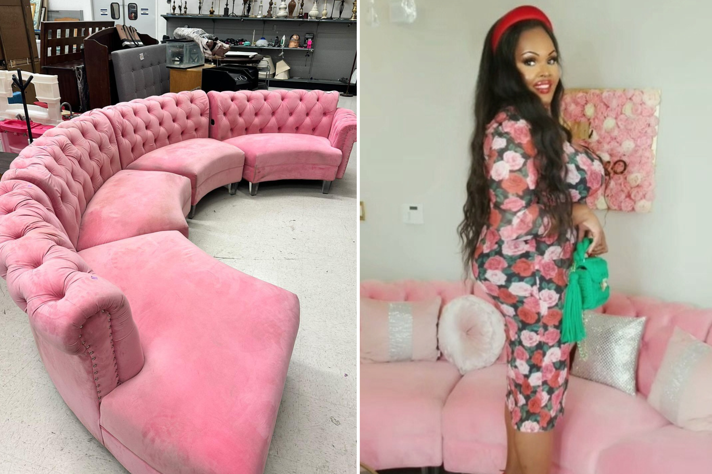 Thrifter buys couch worth thousands for 9 in Goodwill: “Manifested”