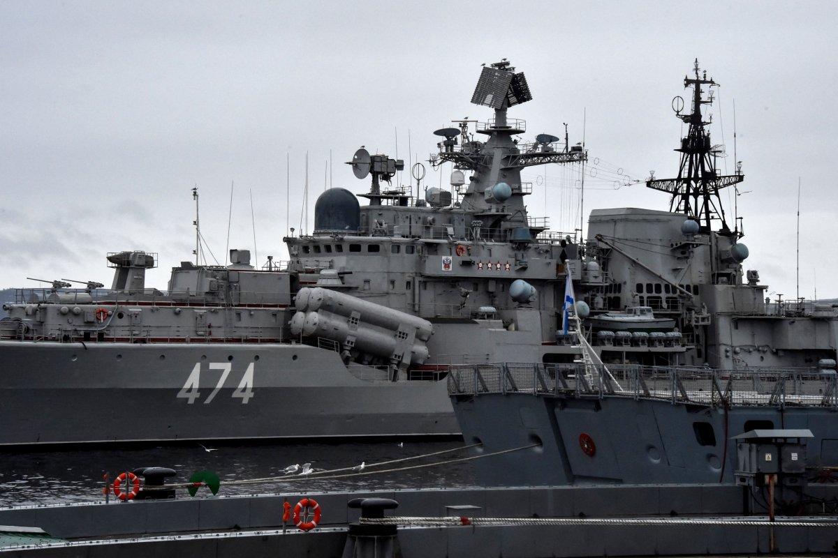 Warships at the Russian Northern Fleet's Arctic