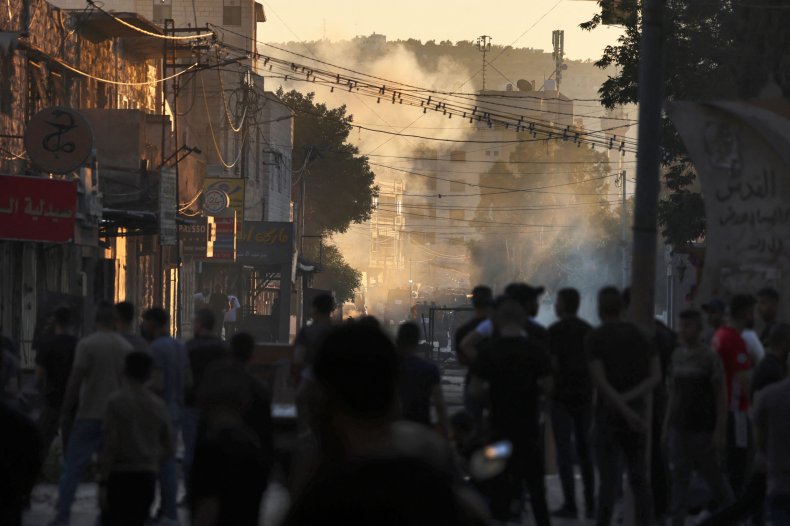 Israel, Palestinian, clashes, during, IDF, raid, Jenin