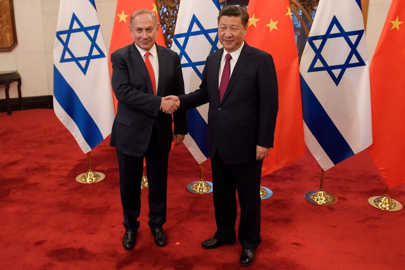 Israel, PM, Netanyahu, and, China, President, Xi