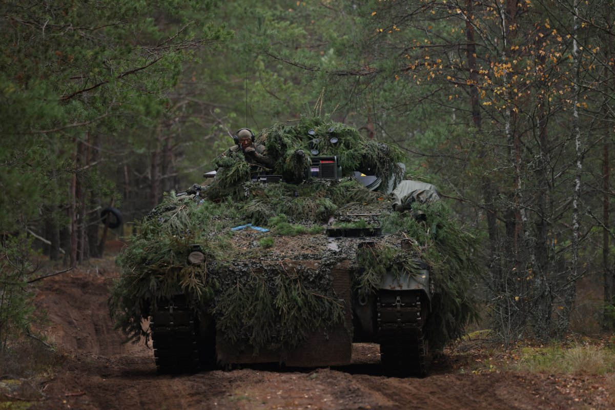 German Marder IFV during NATO drills Lithuania