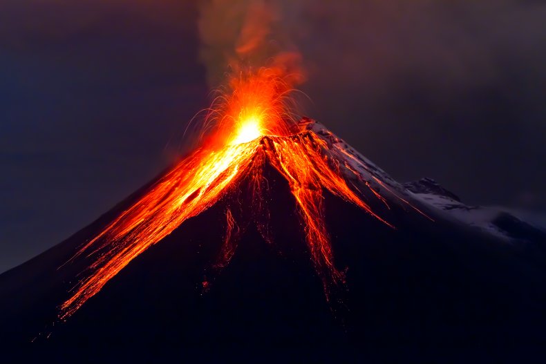 Volcan Tungurahua en Equateur