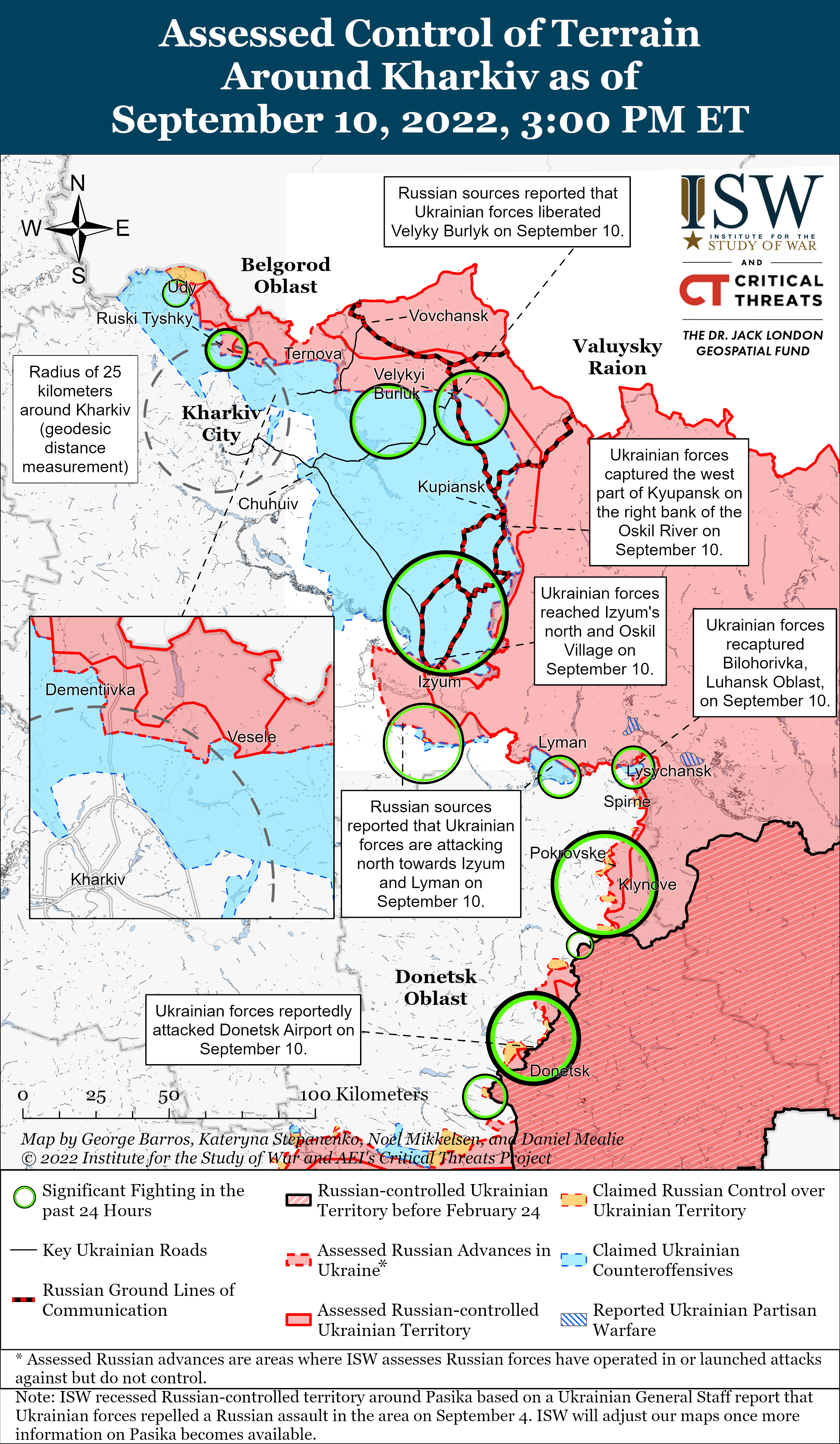 Ukraine Maps Show Contrasting Counteroffensives Against Russian Forces