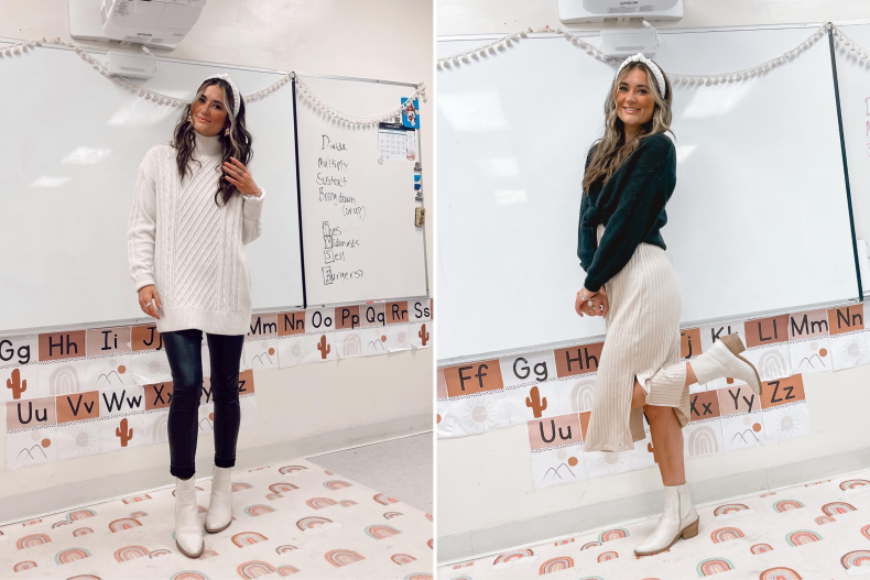Cassie Head inside her classroom