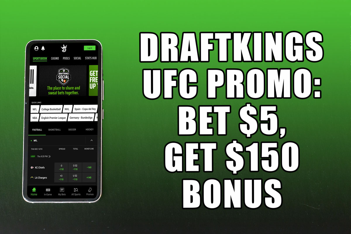 DraftKings UFC Promo Bet 5, Get 150 UFC 290 Bonus