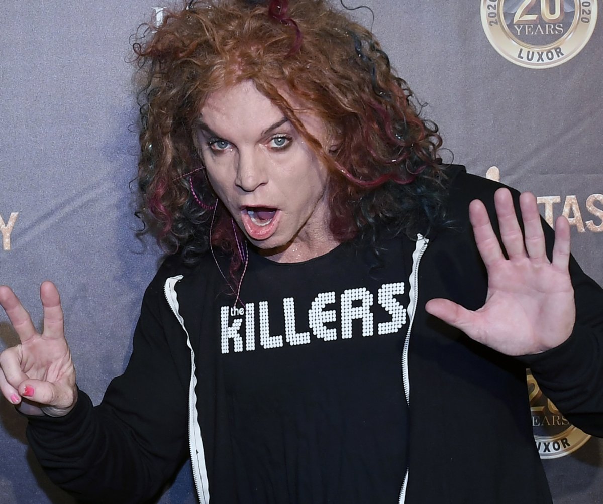 Comedian Carrot Top on the red carpet