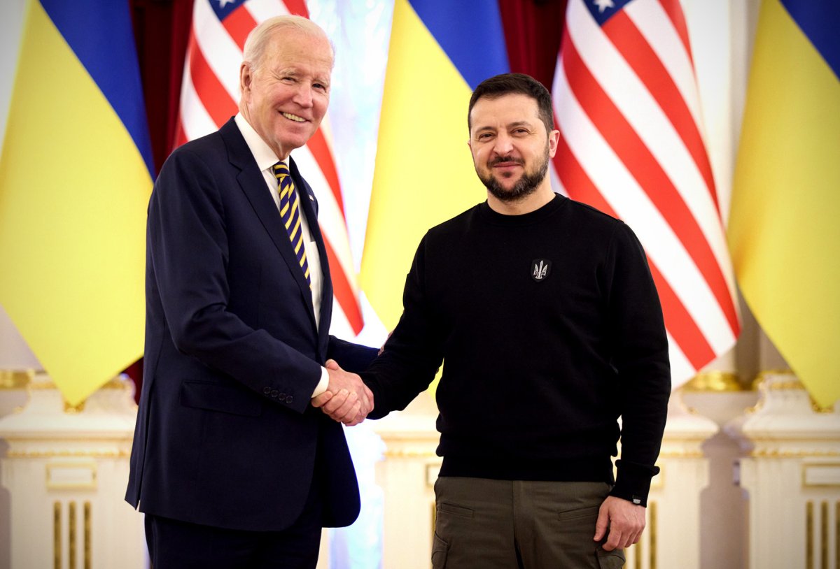 Joe Biden and Volodymyr Zelensky in Kyiv