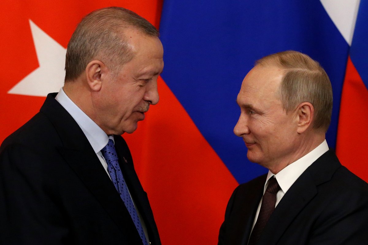 Russian President Vladimir Putin and Erdogan