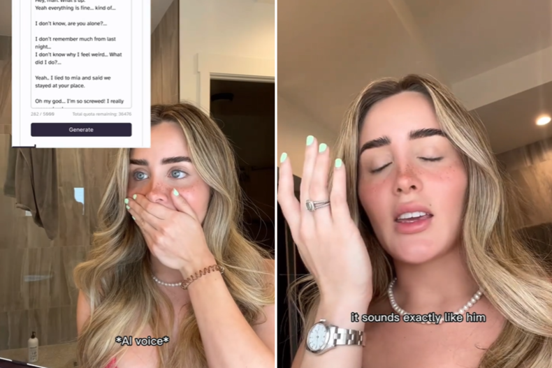 Mia Dio stunned by AI voice clone