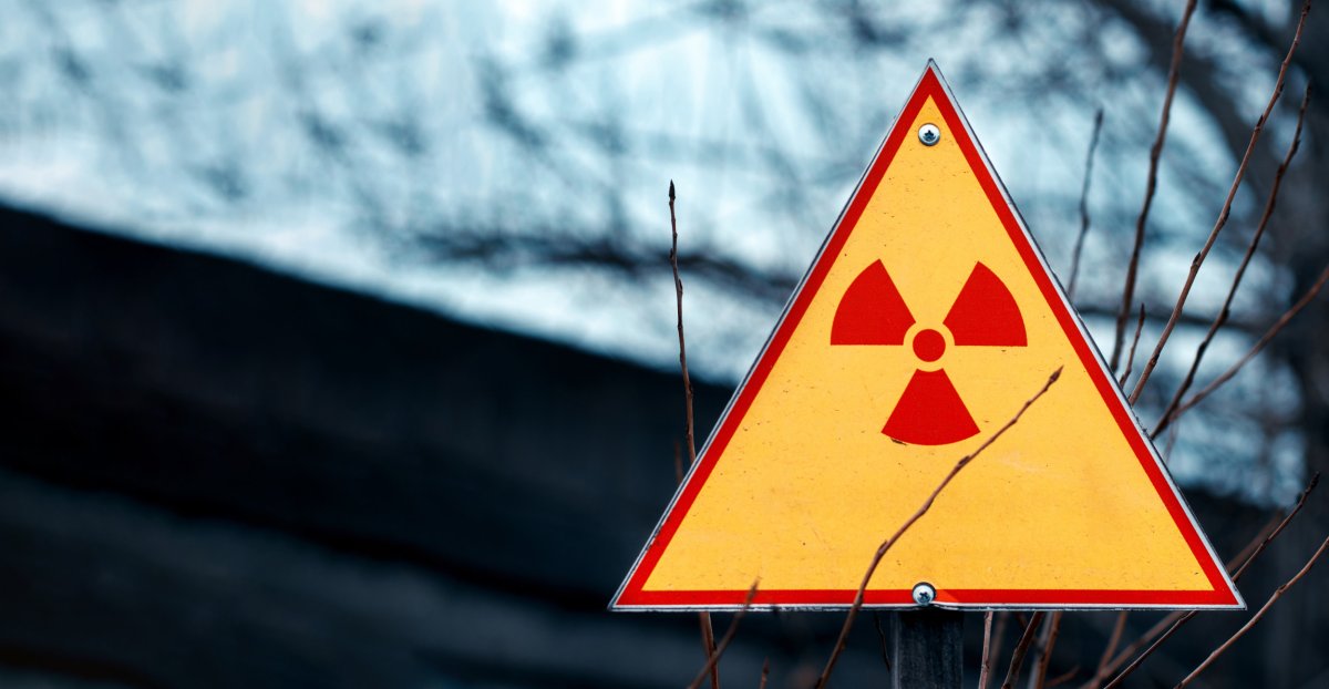 Stock image sign of radiation hazard