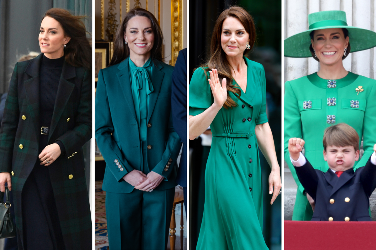 Kate Middleton Green Fashion Moments 2023