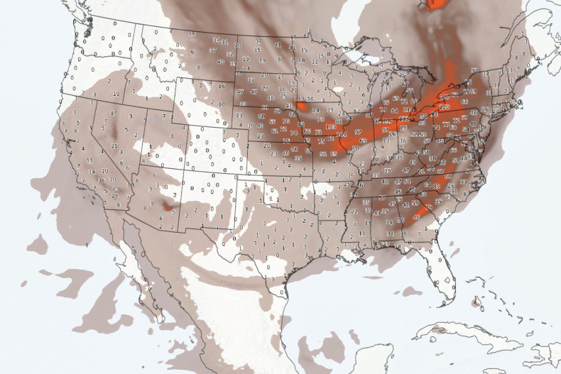 AirQuality Map Shows U.S. Regions Impacted by Wildfire Smoke United