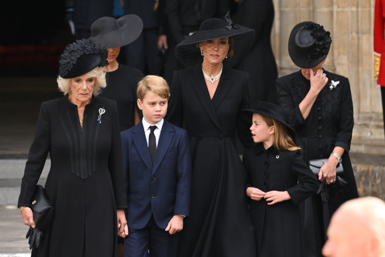 Prince George at Queen Elizabeth II's funeral