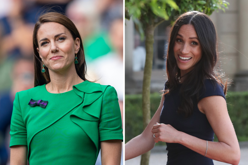 Kate Middleton and Meghan Markle Roland Mouret