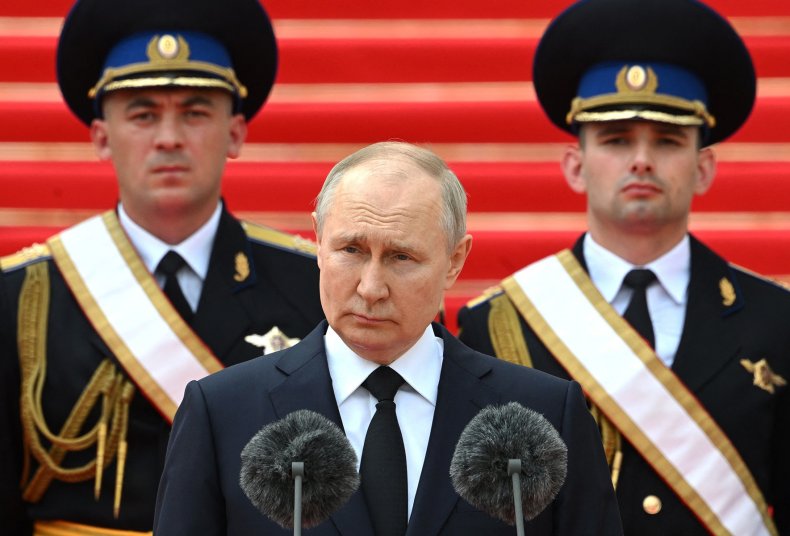 Vladimir Putin With The National Guard