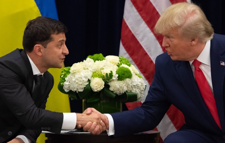 Donald Trump and Volodymyr Zelensky