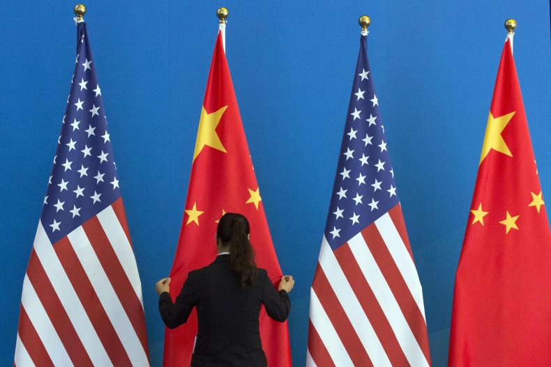 US and Chinese flags