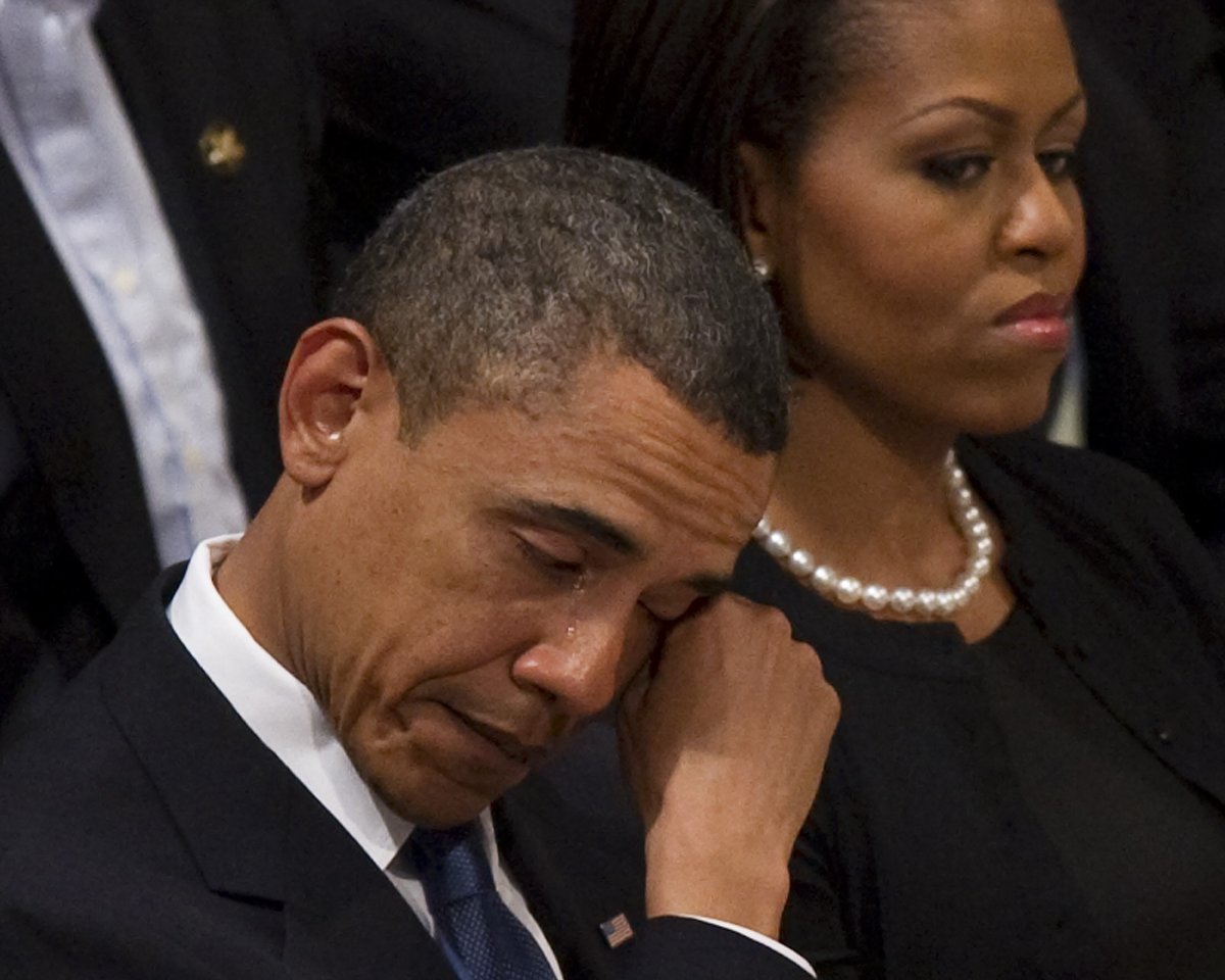 Grieving Obamas