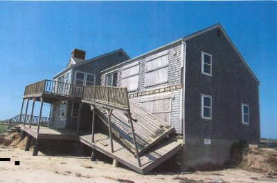 Condemned Nantucket Home erosion 01
