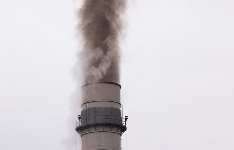  A factory emits smoke 