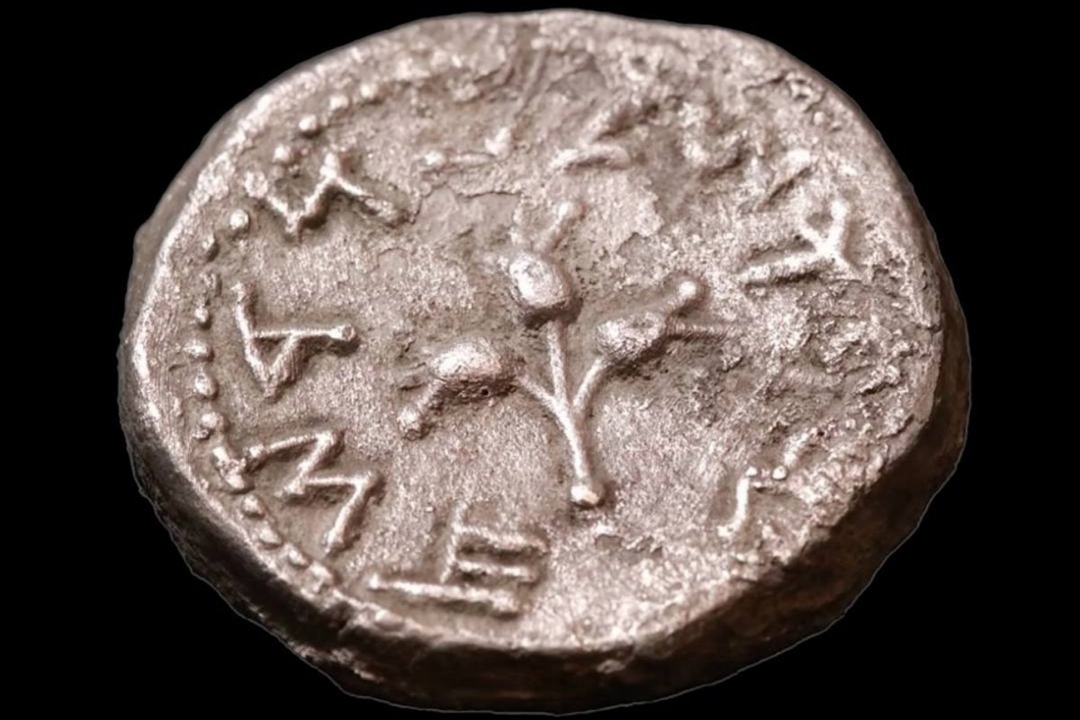 Ancient silver coin from Israel