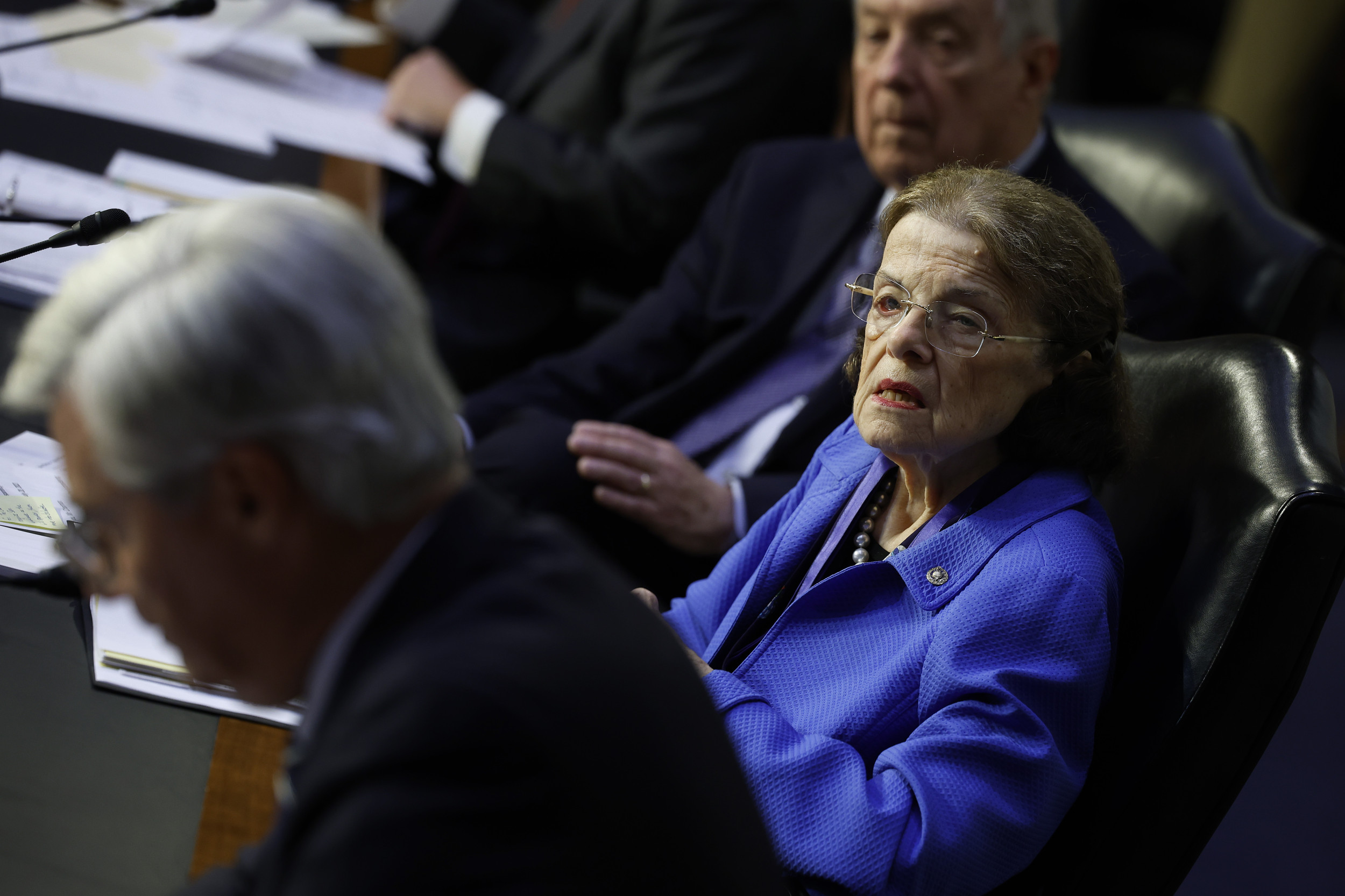 Democrat Cutting Off Dianne Feinstein's Speech Caught In Hot Mic Moment