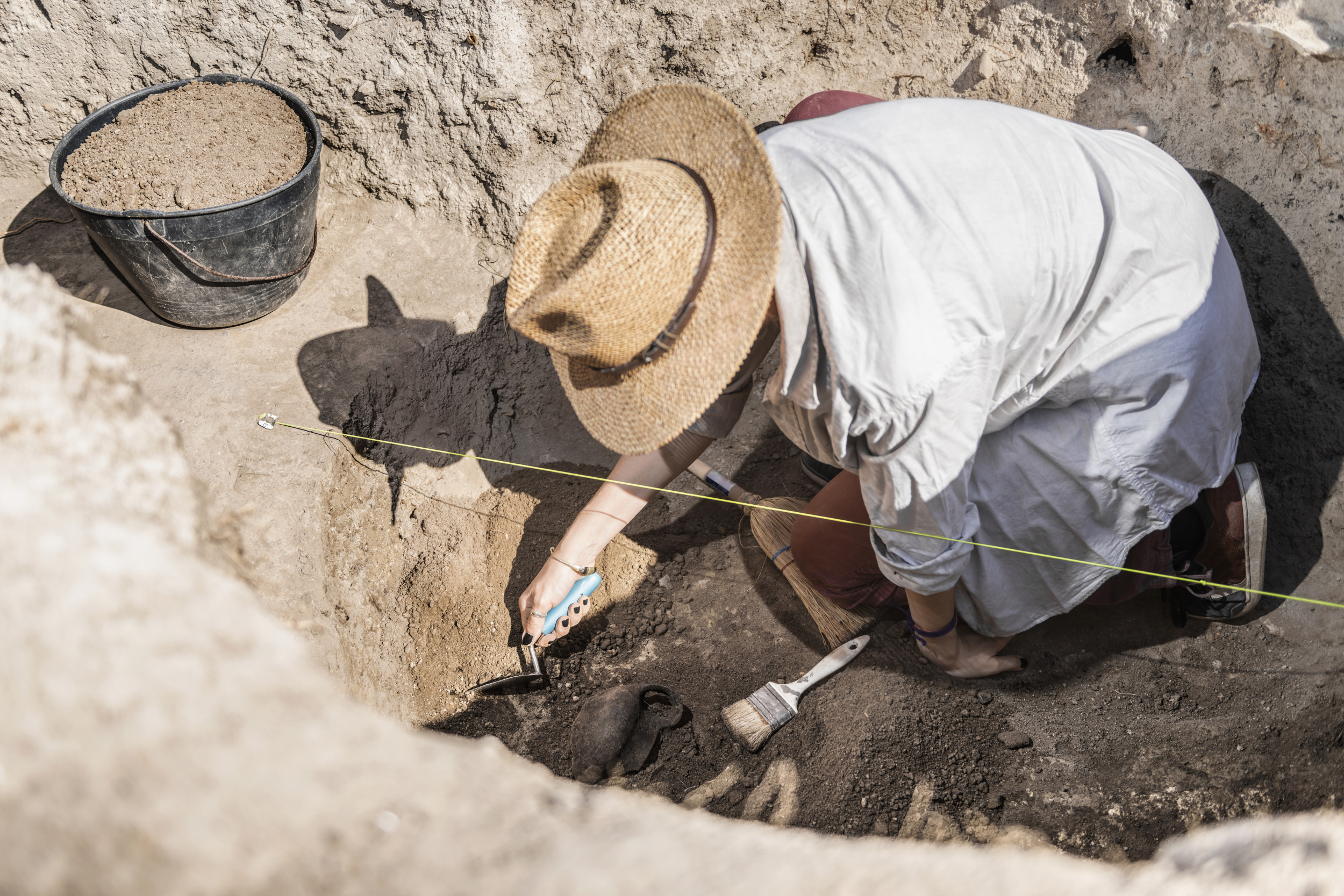 Ancient Cemetery Uncovered Containing Axes and Chisels