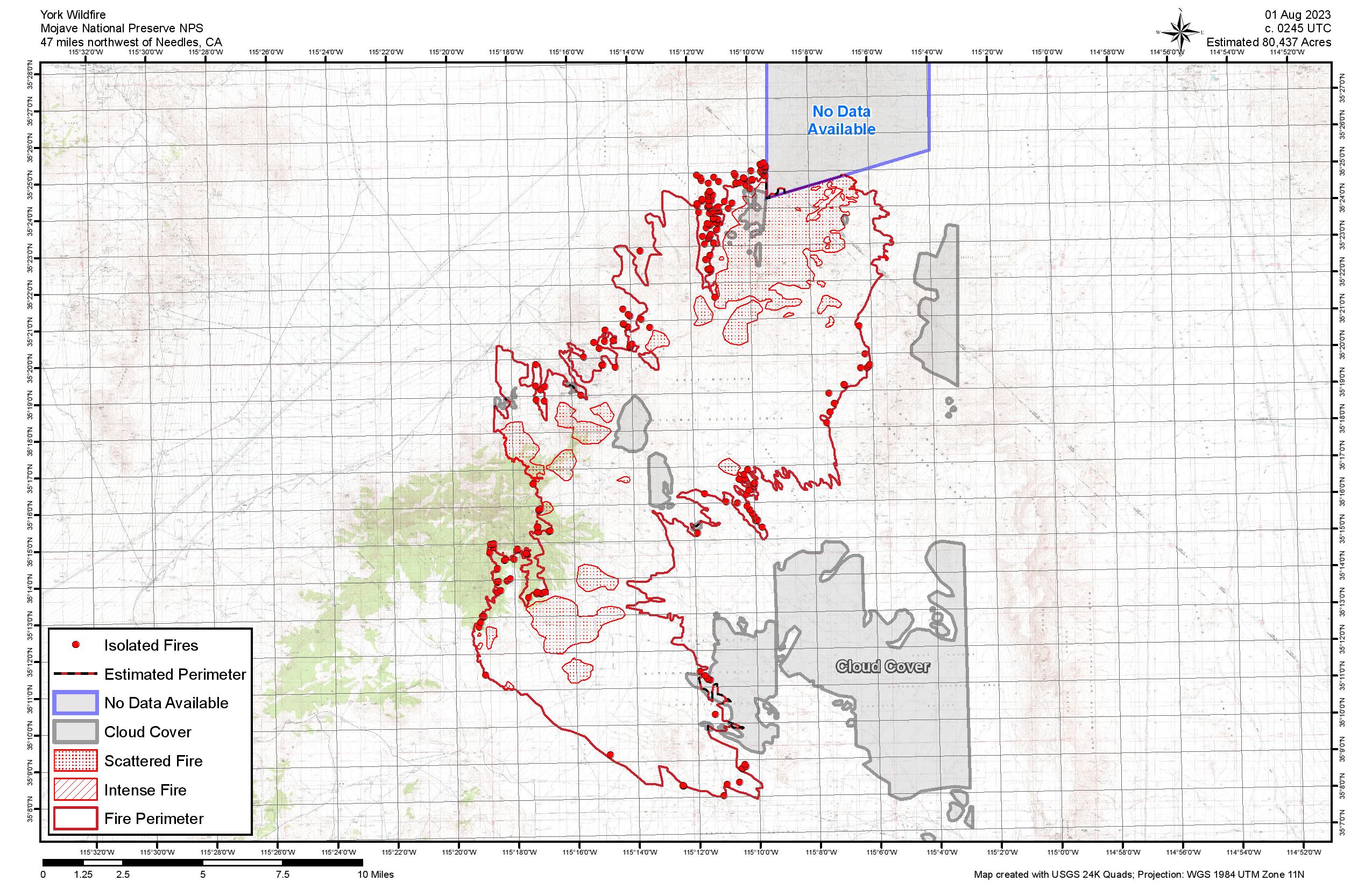 York Fire Map California Blaze Grows To 80 000 Acres Crosses Into Nevada   York Fire Map 