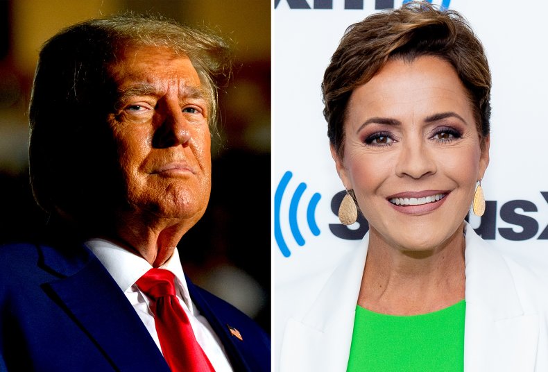 Comp, Donald Trump and Kari Lake