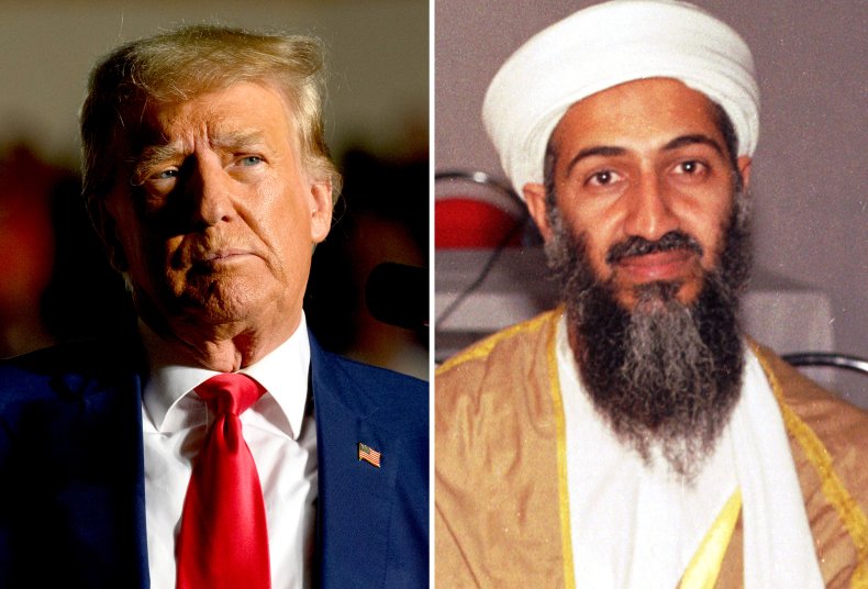 Comp Image, Donald Trump and Osama Bin-Laden