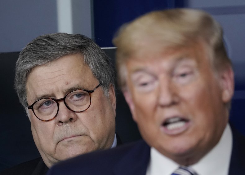 Bill Barr and Donald Trump