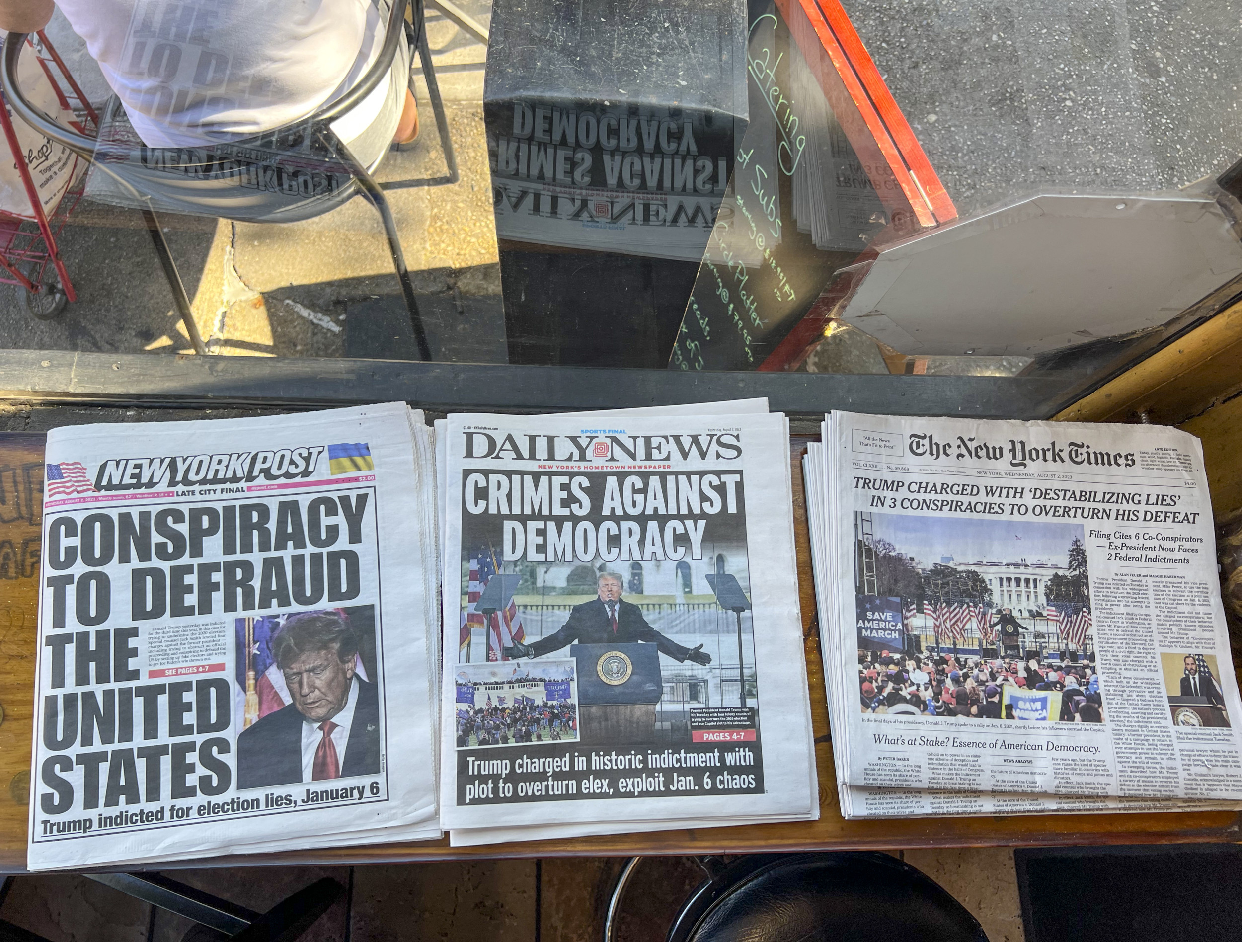 Trump indictment: Newspaper front pages