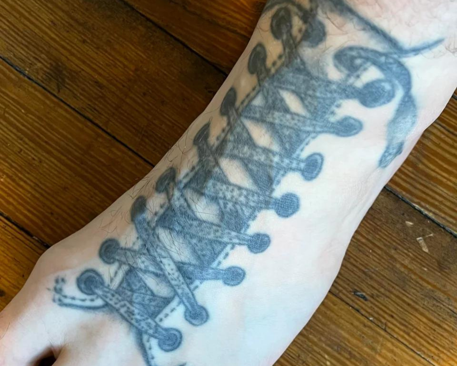 Geometric foot tattoo by caroicaro on DeviantArt
