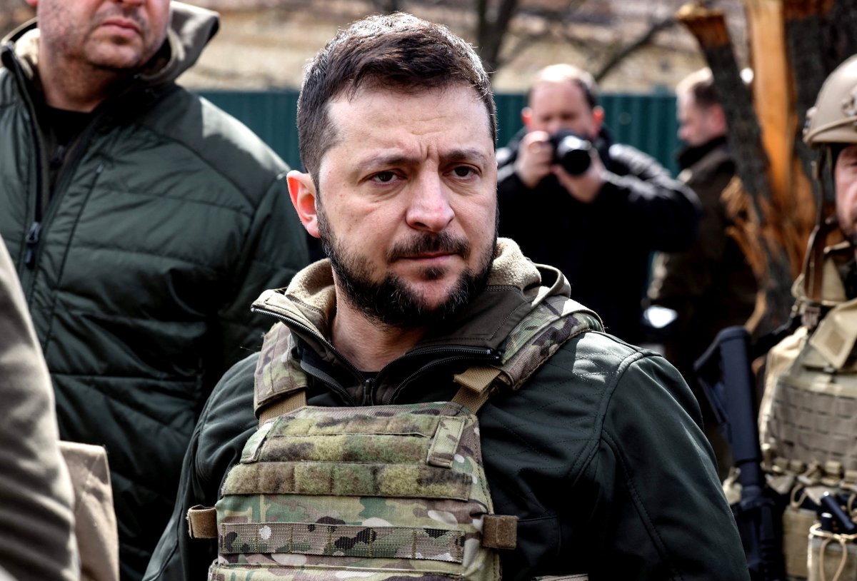 Volodymyr Zelensky in a Bulletproof Vest