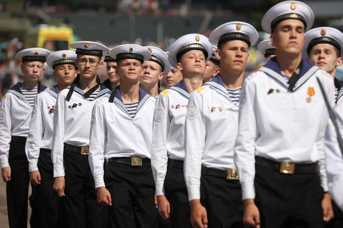 Russian naval cadets