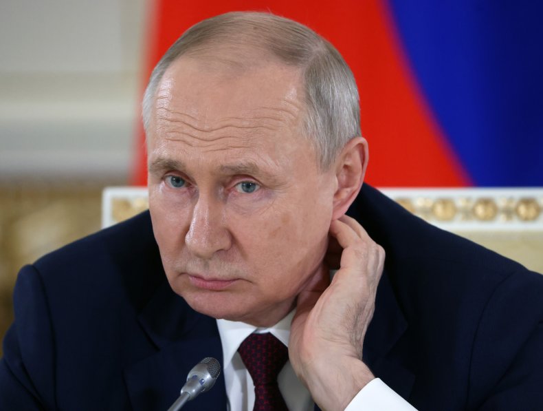 Vladimir Putin at Kremlin press conference Moscow