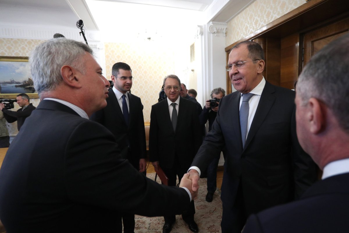 Russia, FM, Lavrov, meets, Marada, leader, Frangieh