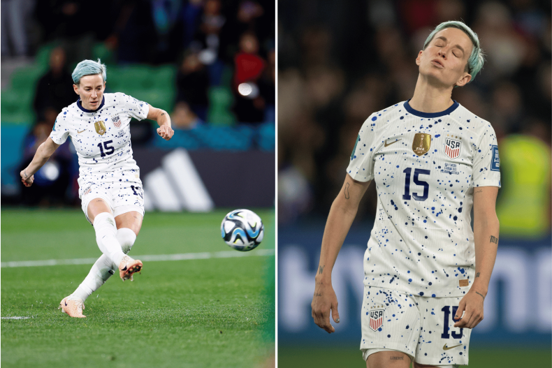 Megan Rapinoe taking and missing penalty USWNT