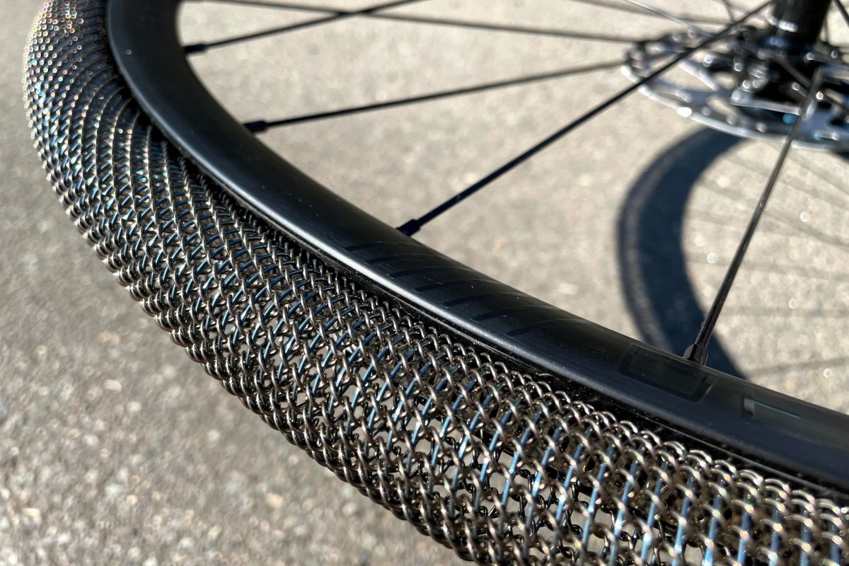 Metal bike tires