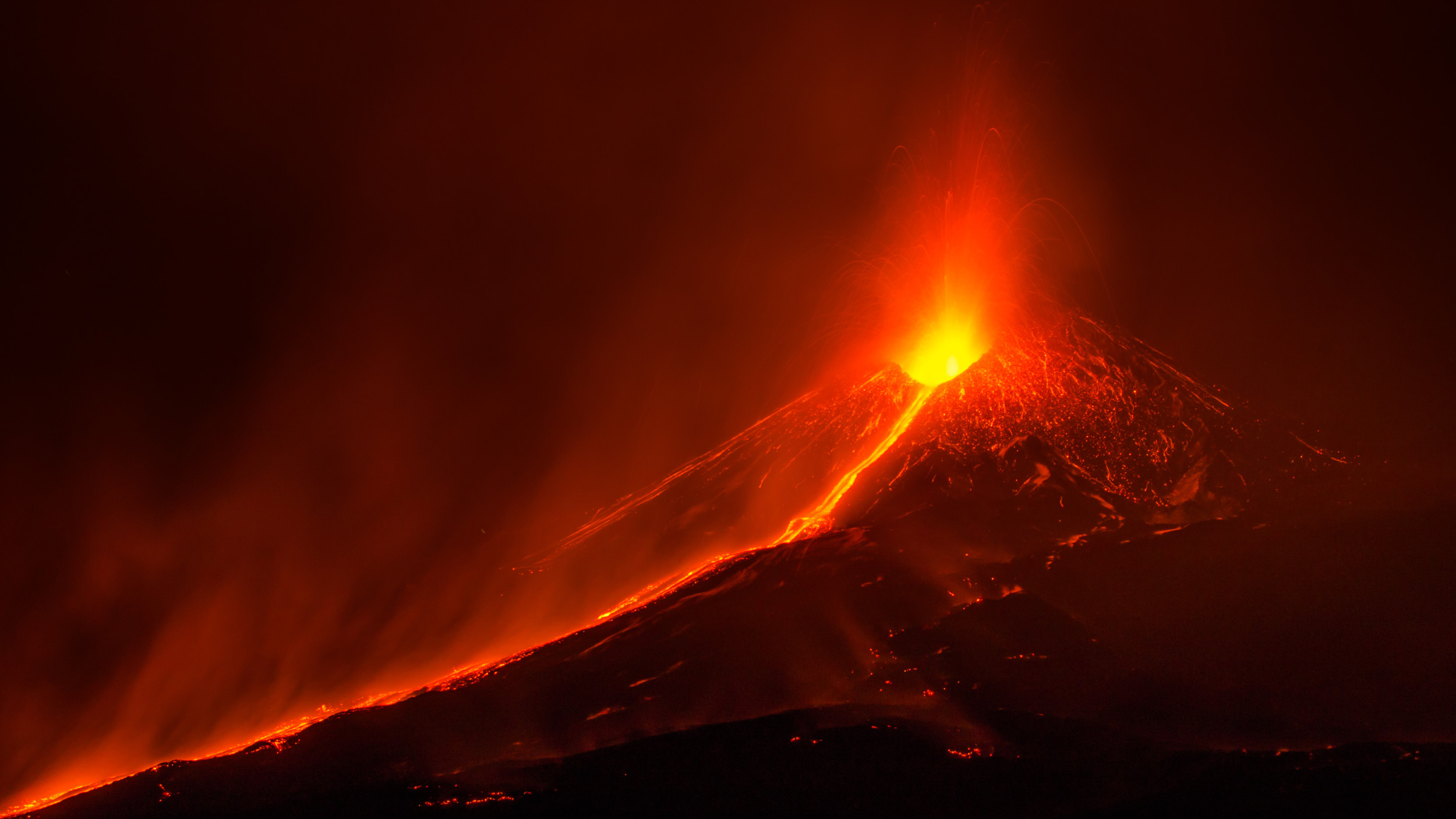 mount etna erupting