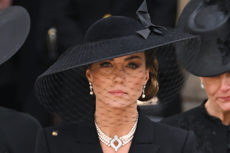 Abito da lutto nero di Kate Middleton