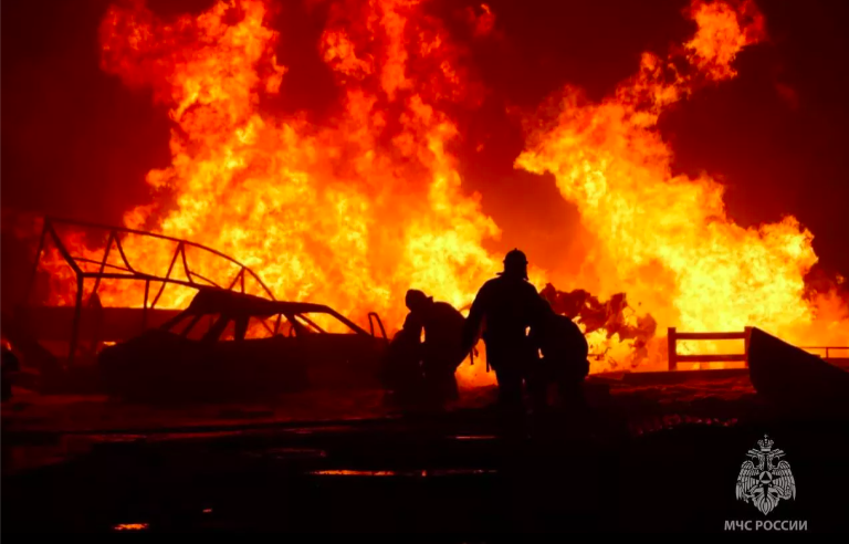 Shocking Videos Capture Deadly Russian Gas Station Explosions