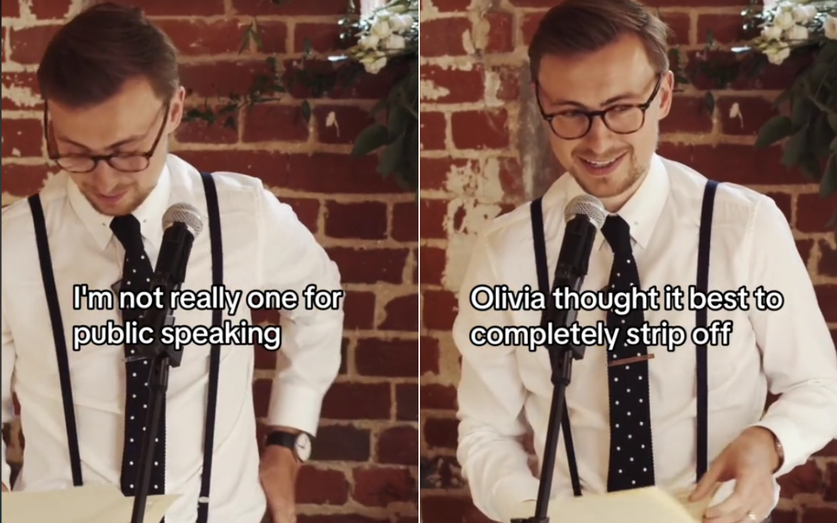 Josh Johnson's X-rated groom speech.