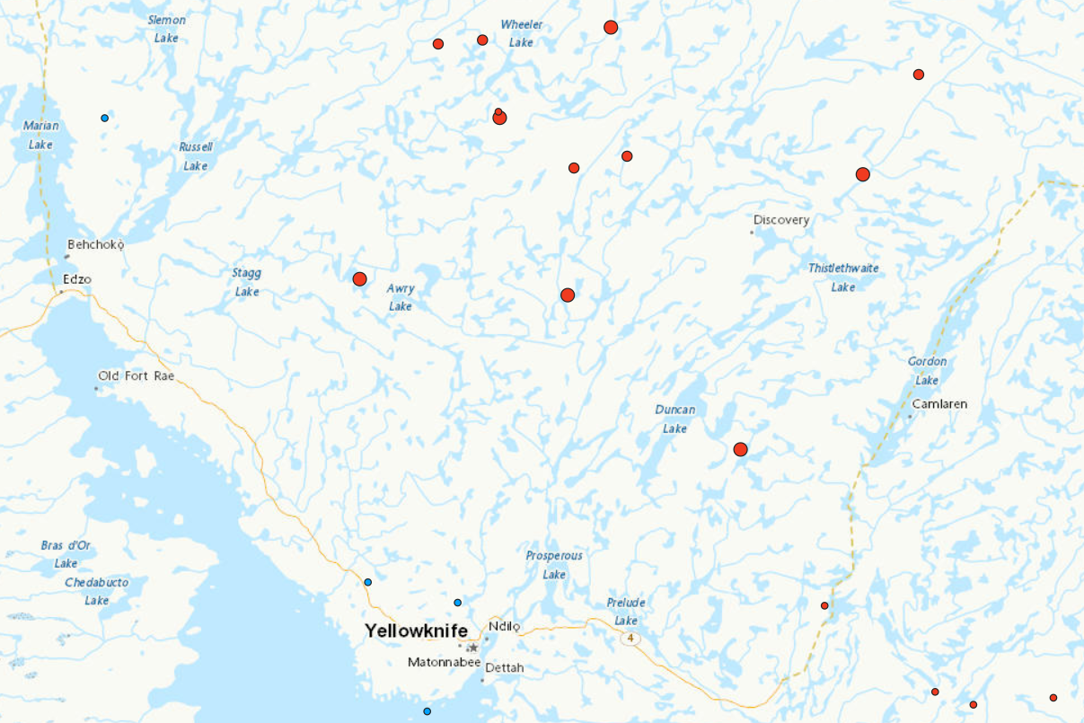 Yellowknife Fire Map Update As Thousands Flee Canada Flames   Yellowknife Wildfires 2 