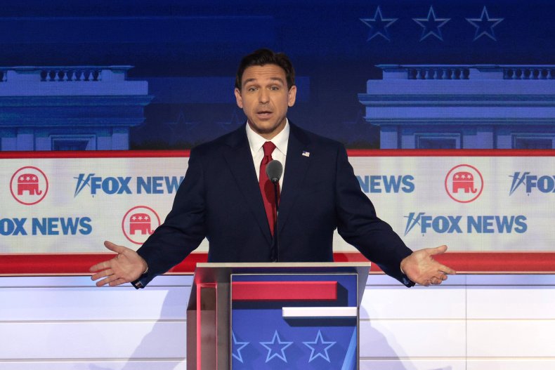 Ron DeSantis al dibattito sulle primarie del GOP