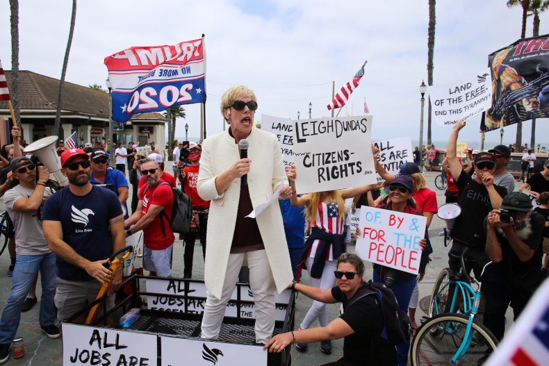 Pro-Trump Rally Speakers Say MAGA 'Facing War'