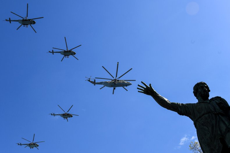 Russian Mi-8 helicopters