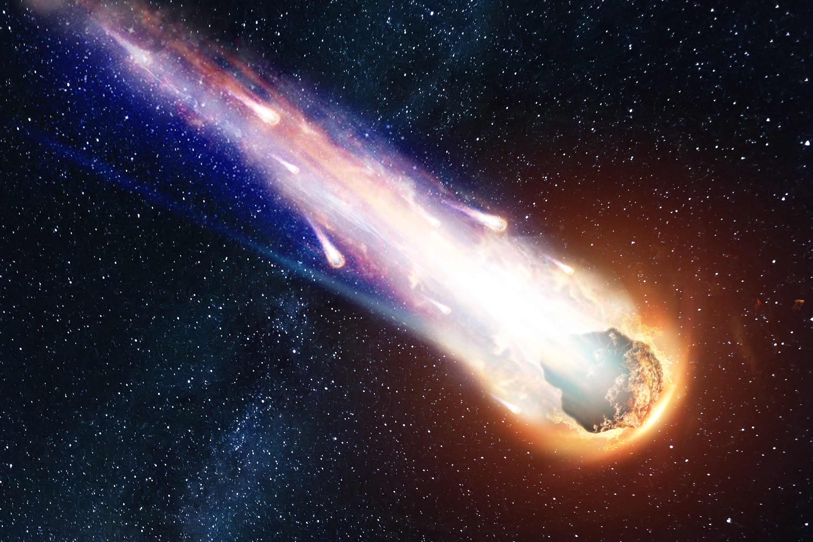 Meteorites Falling To Earth