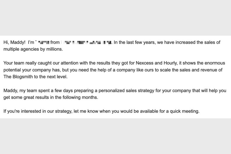 Sales Email Approaches: Disingenuous01