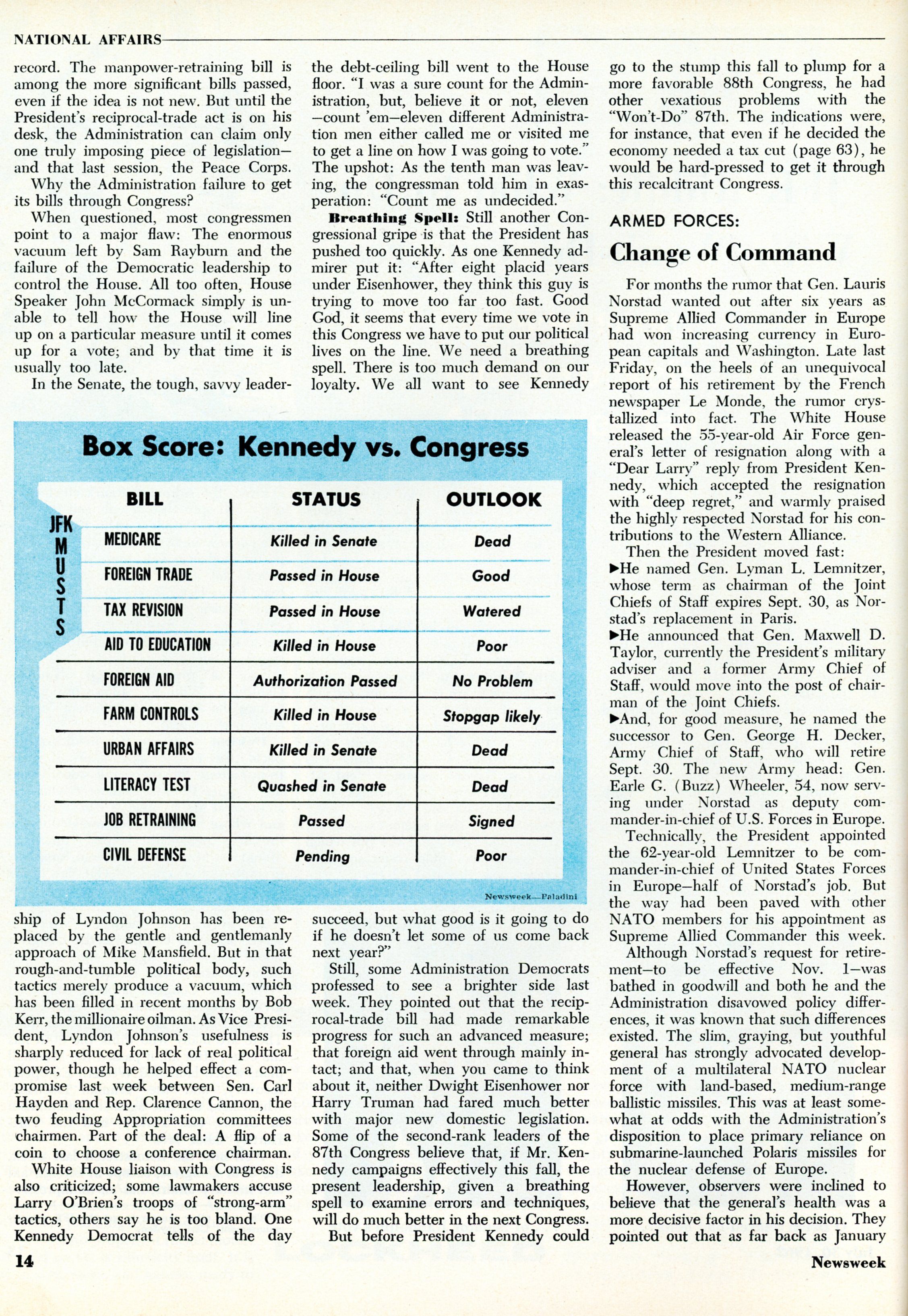 July 30, 1962 Newsweek